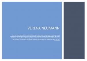 Biografi af Verena Neumann1 1